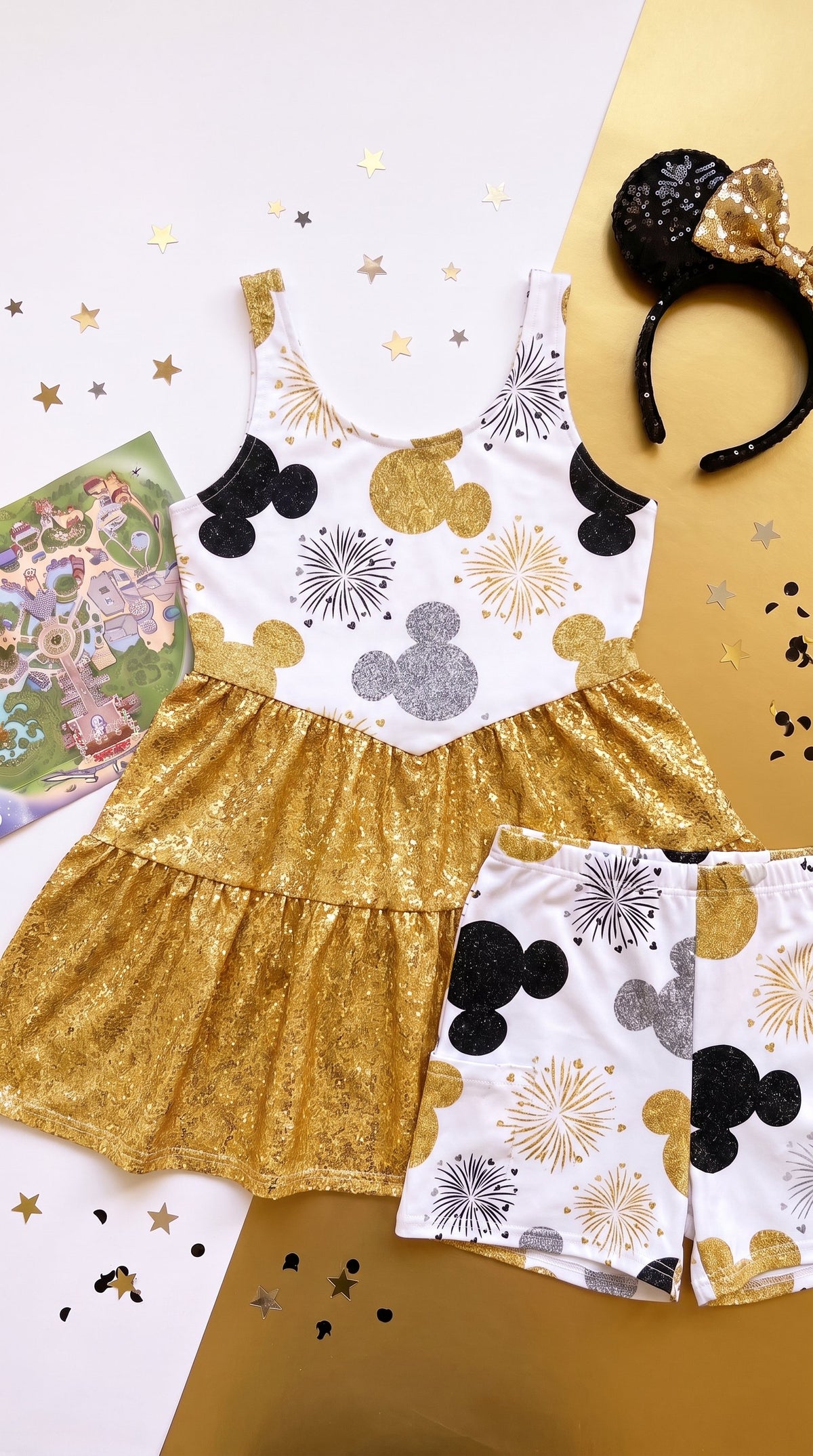 ✨ Girls’ Golden Magic Tulle Dress – Gold Edition ✨ *READY TO SHIP*