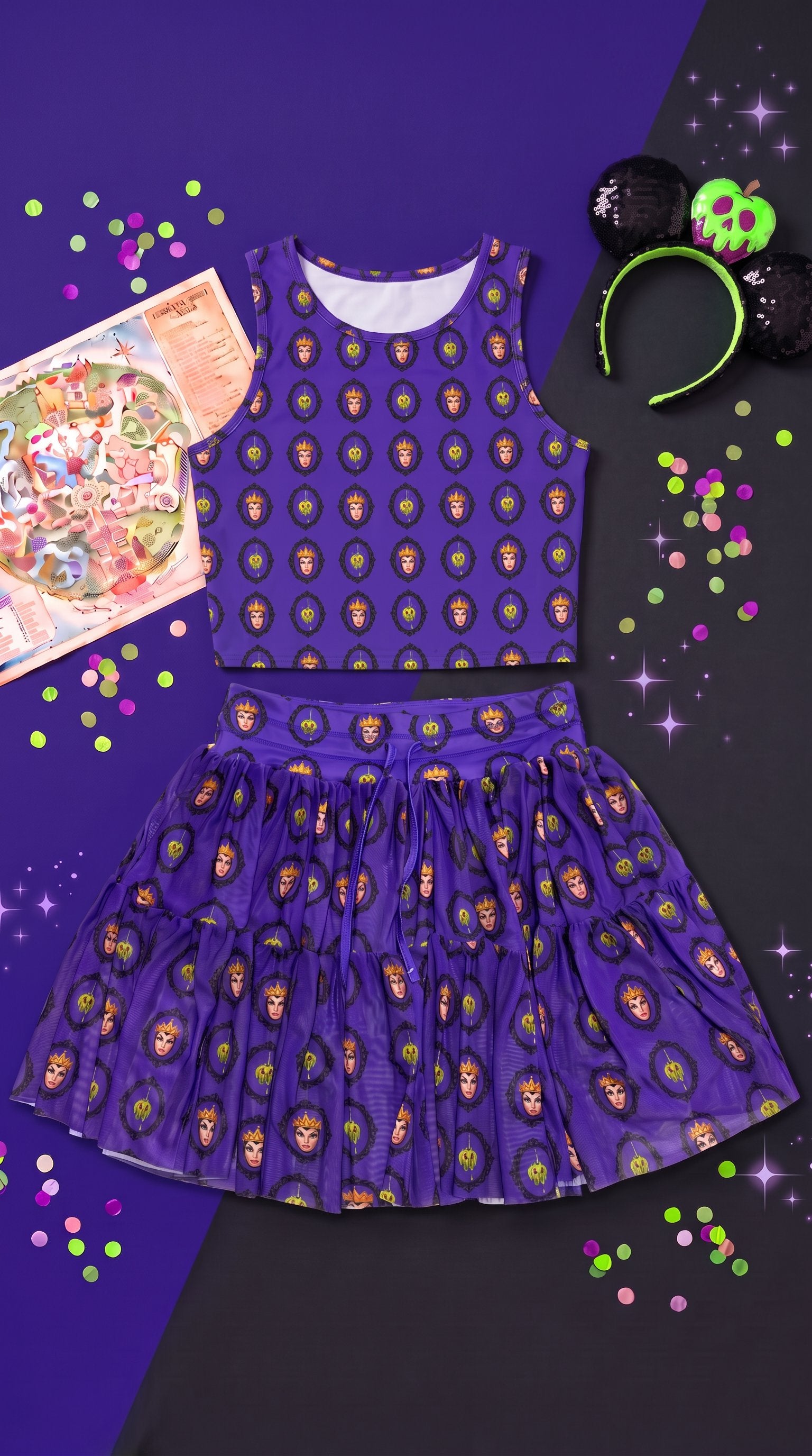 Evil Queen 2-Piece Women's Skirt Set
