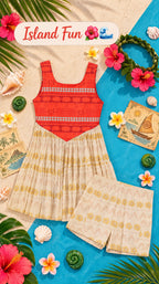 🌴✨ Women’s Island Fun Tropical Twirl Dress ✨🌴 *PRE ORDER ITEM*