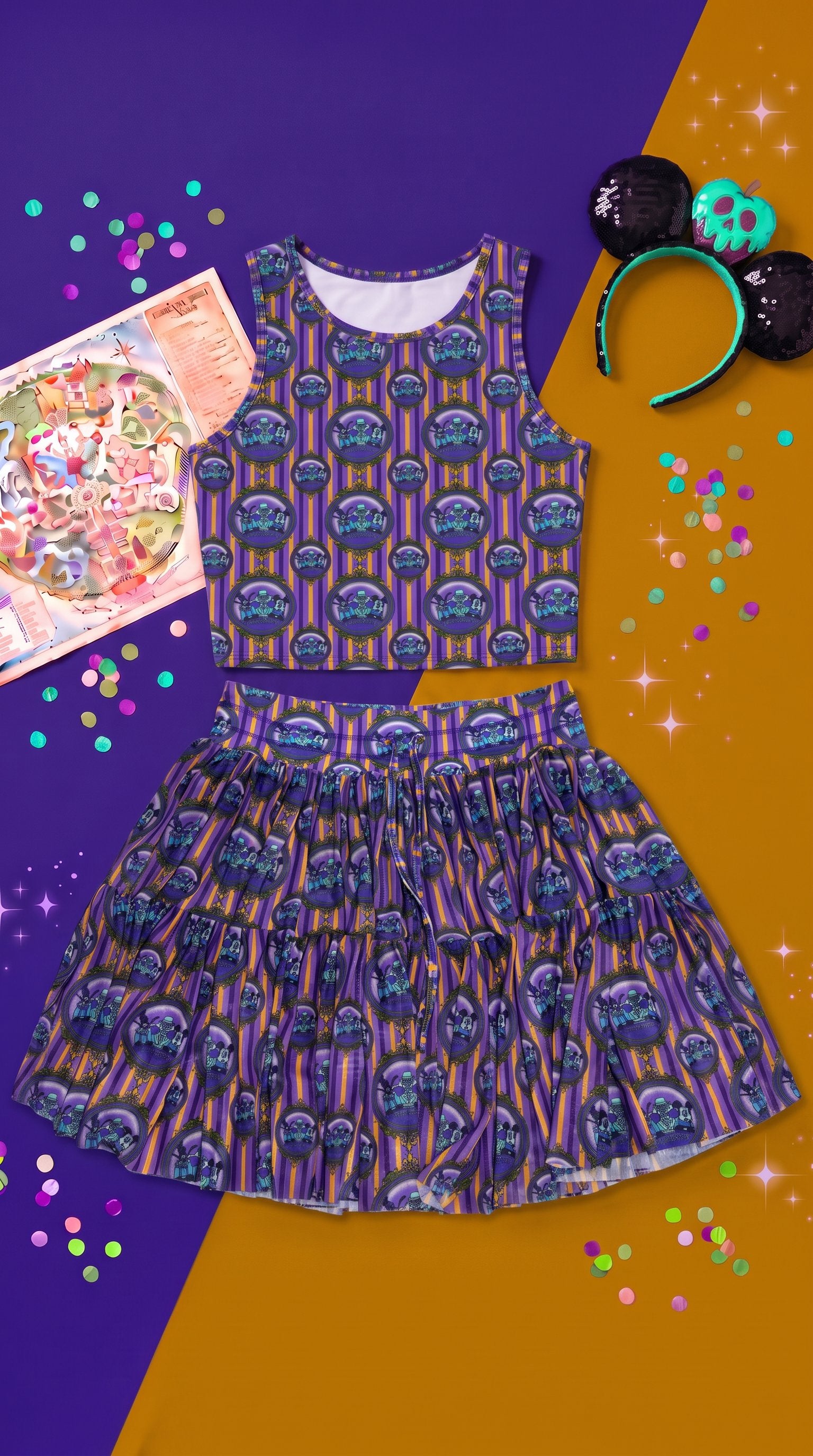 Haunted Mansion Women's Skirt Set