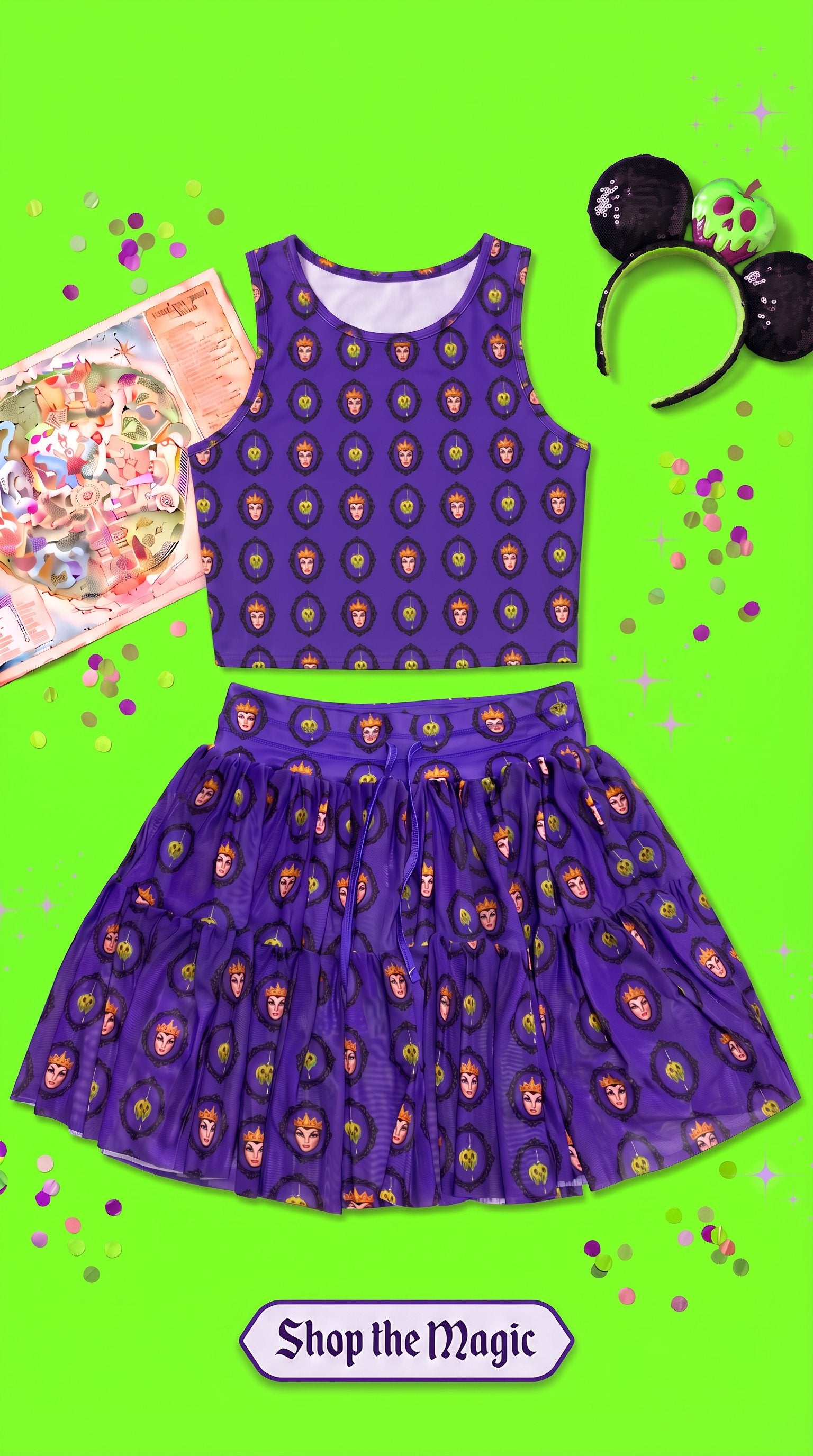 Evil Queen 2-Piece Girls' Skirt Set