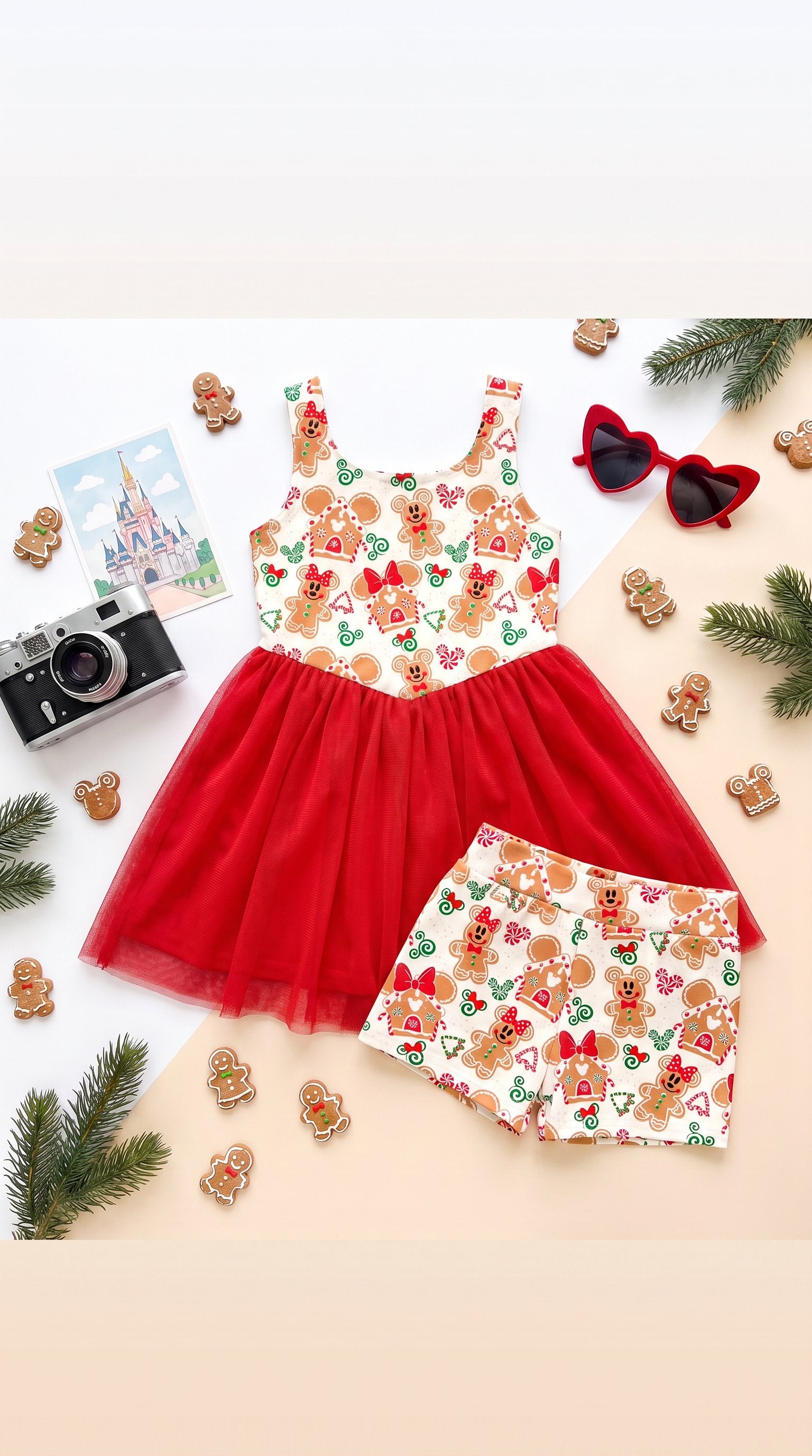 Girl's Gingerbread Magic Twirl Dress