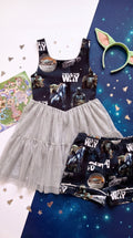 🌌✨ Girls’ This Is The Way Sparkle Tulle Dress & Matching Shorts Set ✨🌌 *Pre Order Item*