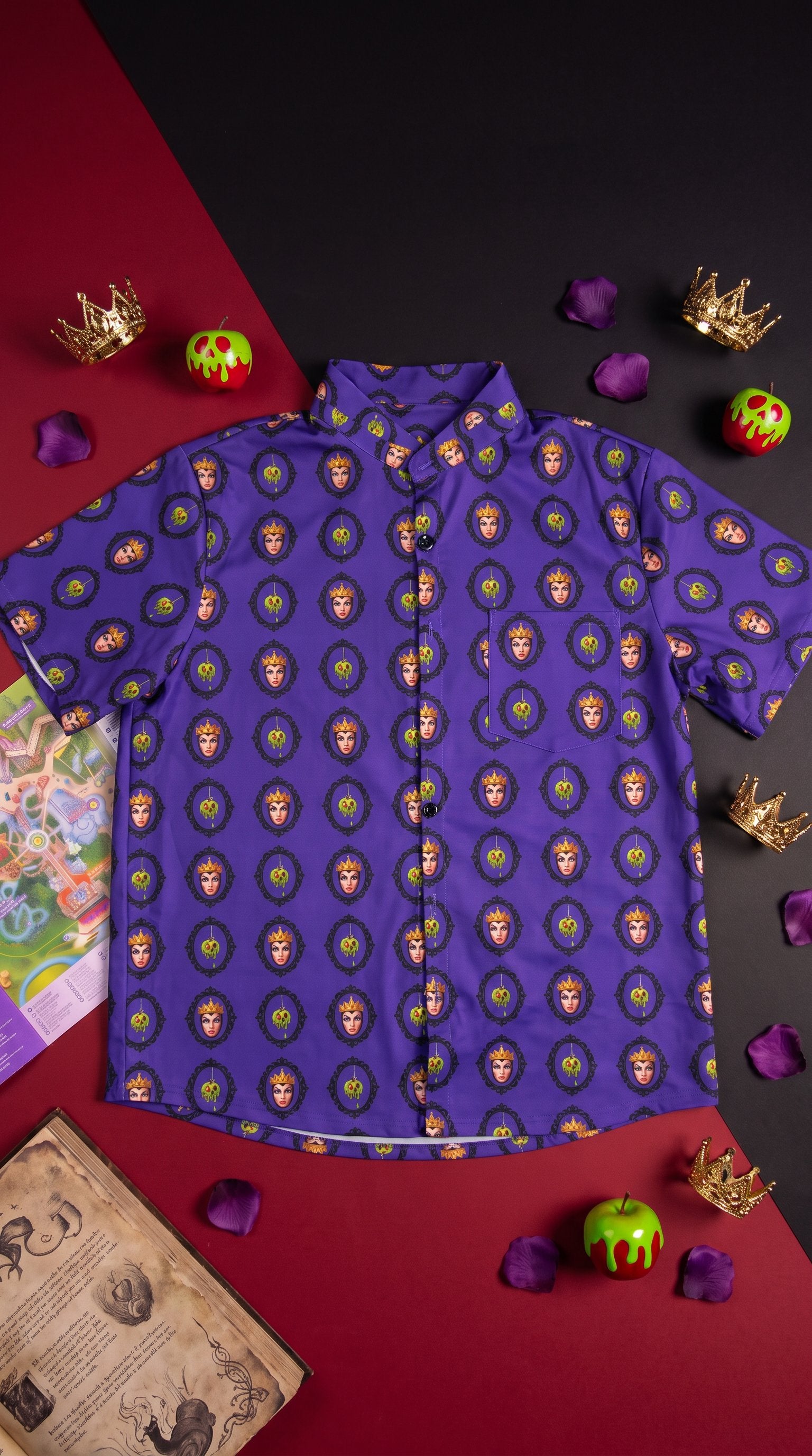 Evil Queen Boy's Button Up Shirt