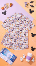 Magical Spooky Day Men's Button-Up & Shorts Set