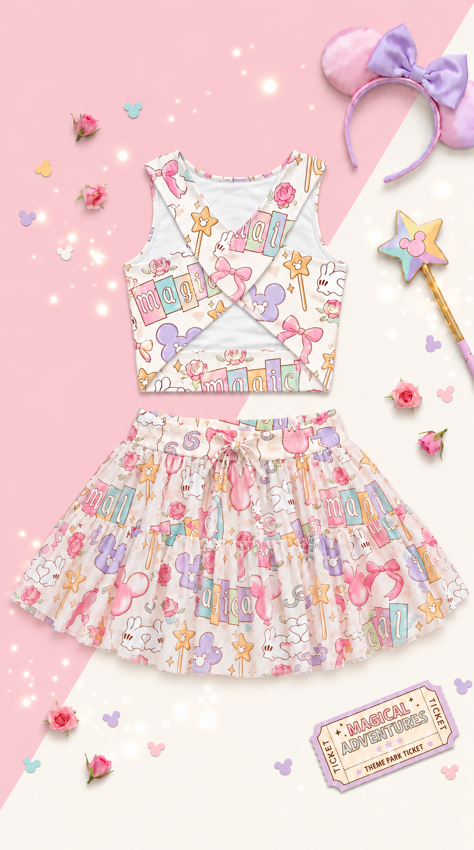 Magical Moments Girls’ Athletic Skirt Set