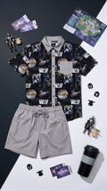 🌌✨ Men’s This Is The Way Button-Up Shirt & Shorts Set ✨🌌 *Pre Order Item*