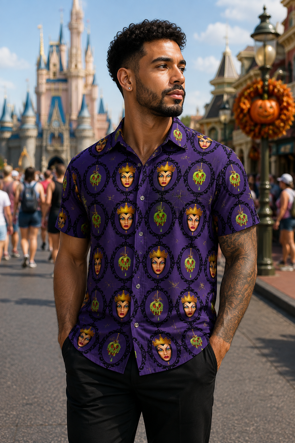 Enchanted Queen Men's Button Up Shirt