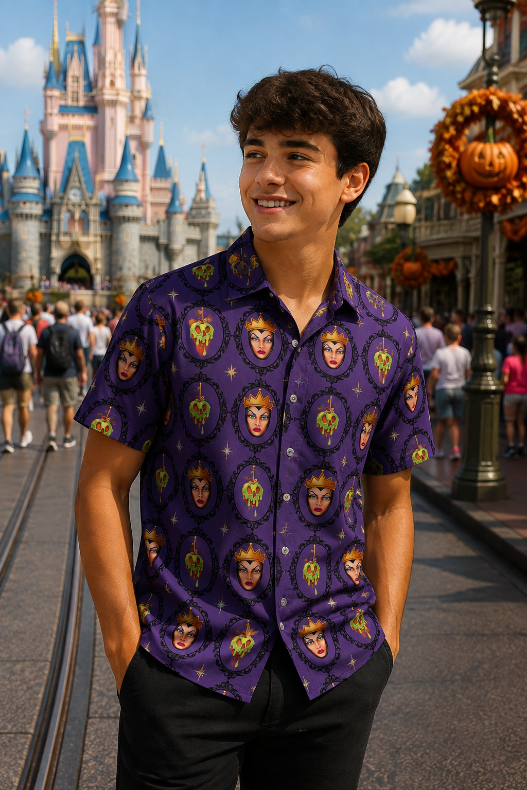 Enchanted Queen Boy's Button Up Shirt