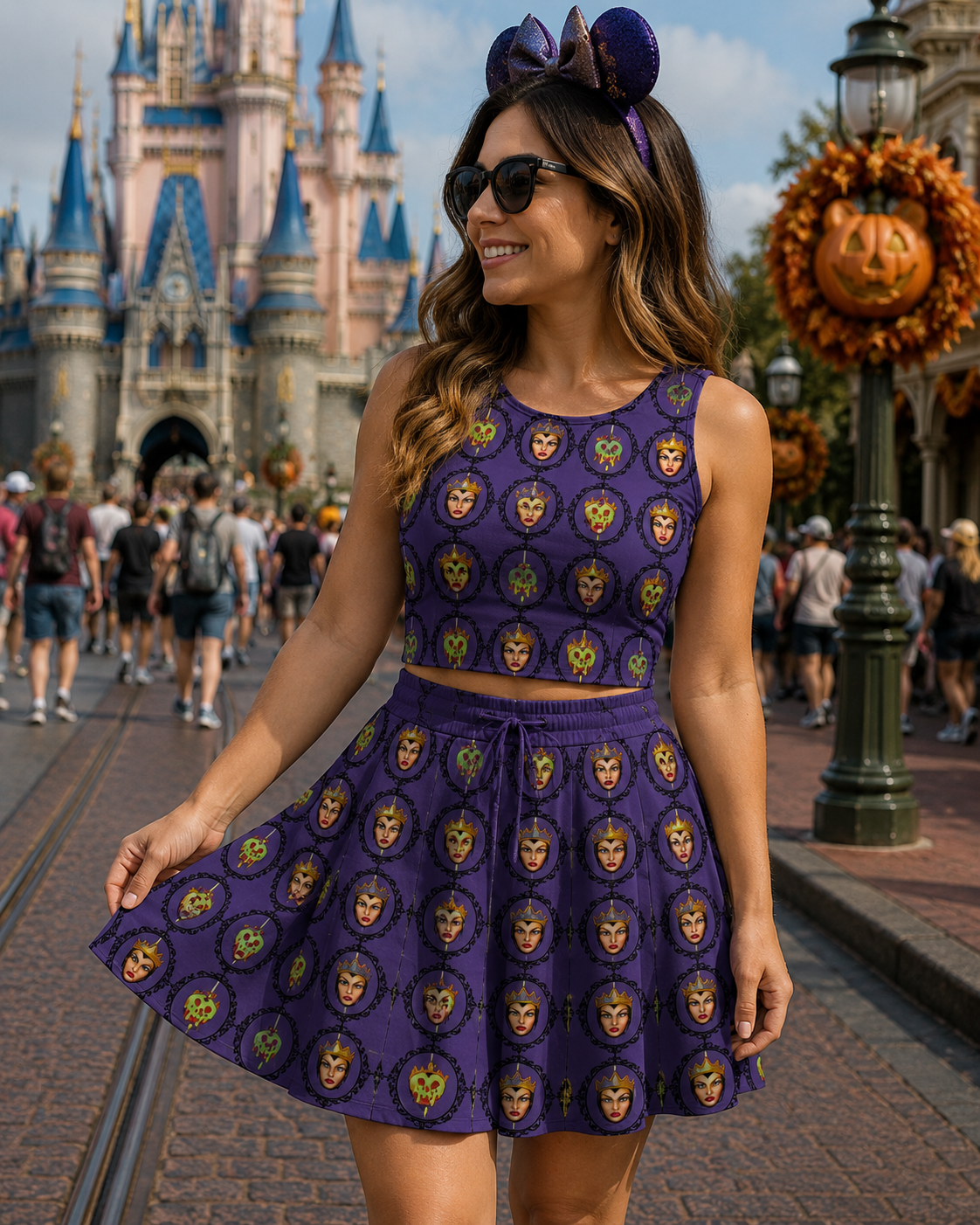 Enchanted Queen 2-Piece Women's Skirt Set