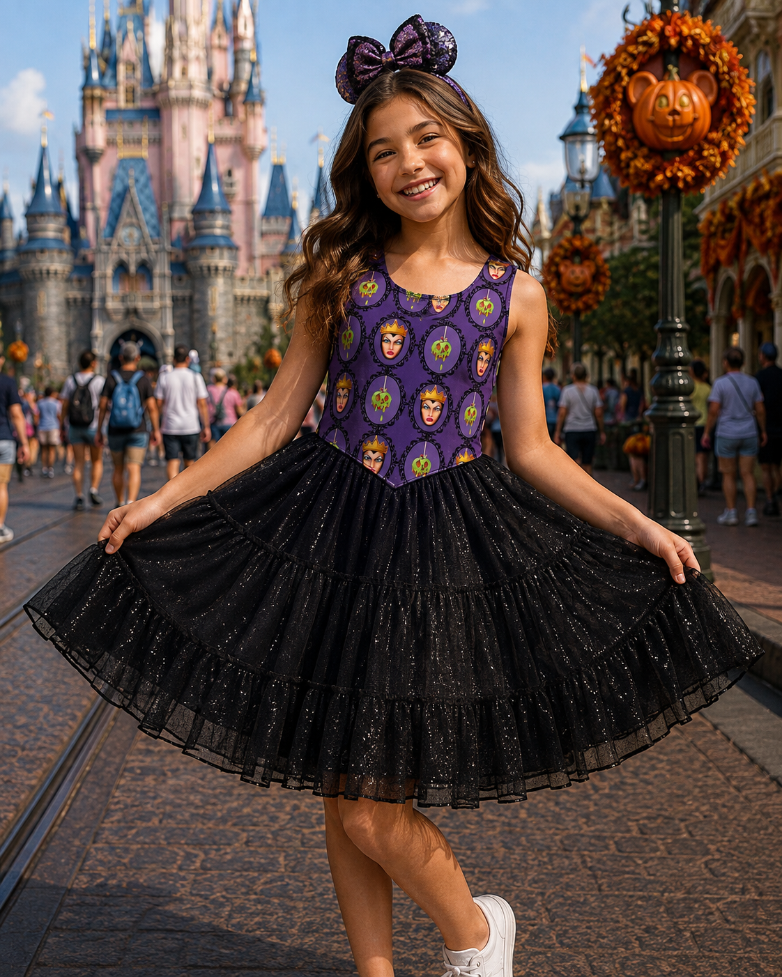 Enchanted Queen Girl's Twirl Dress