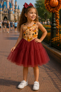 Fall Vibes Girls Twirl Dress