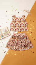 Girls’ Fall Princess Two-Piece Skirt Set