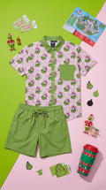 The Mean One Men’s Button-Up &amp; Shorts Set