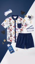 Sail Into Magic Boys’ Athletic Button-Up & Shorts Set