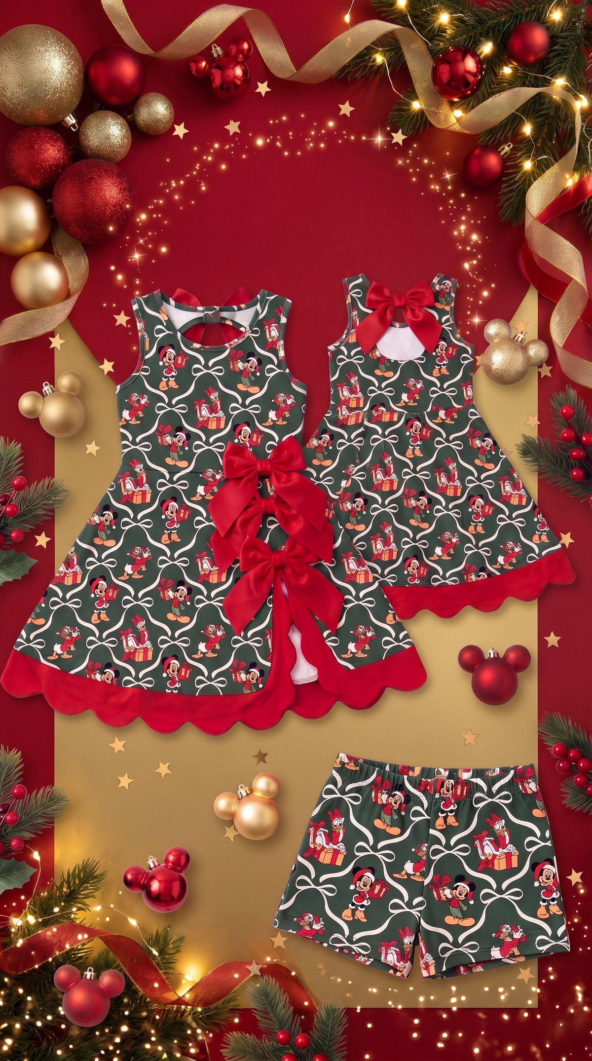 Holiday Bow Magic Women’s Athletic Dress