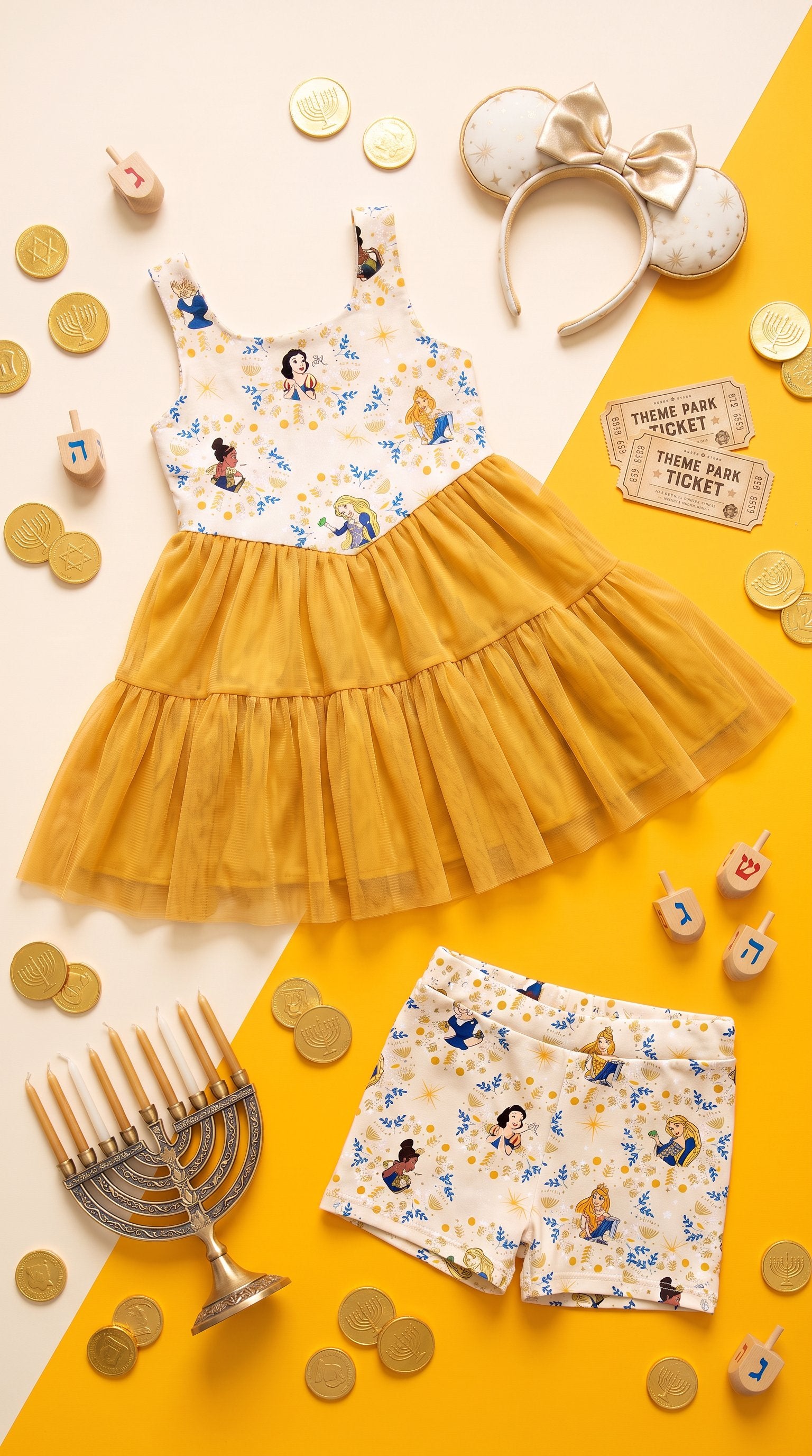 Girl's Golden Festival of Lights Princess Twirl Dress